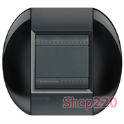 Рамка овальная, 1 пост, цвет Дымчатый