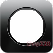 Рамка 1 пост, стекло/черный, R.1 Berker