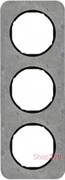 Рамка 3 поста, серый/черный, бетон, R.1 Berker