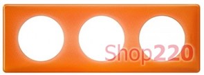 РАМКА 3 ПОСТА ОРАНЖЕВЫЙ МУАР CELIANE 66653 LEGRAND