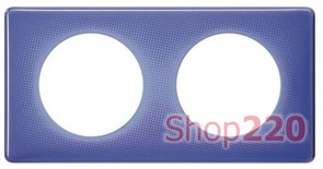 РАМКА 2 ПОСТА ЛИЛОВЫЙ МУАР CELIANE 66662 LEGRAND