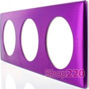 РАМКА 3 ПОСТА ПУРПУР МЕТАЛЛИК CELIANE 68713 LEGRAND