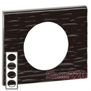 РАМКА 4 ПОСТА CORIAN ЧЕРНЫЙ РИФЛЕНЫЙ, 69024 LEGRAND 