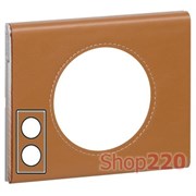 Рамка 2 поста Кожа карамель, 69422 Legrand