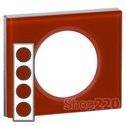 РАМКА 4 ПОСТА СМАЛЬТА КАРМИН, 69474 LEGRAND