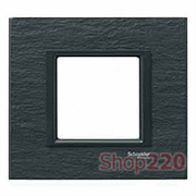 Рамка Unica class 1-П, черный камень MGU68.002.7Z1 Schneider Unica