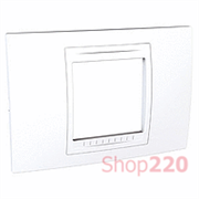 Рамка 2-мод., белая MGU4.102.18 Schneider Unica