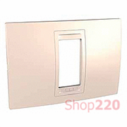 Рамка 1 мод., кремовая MGU4.101.59 Schneider Unica