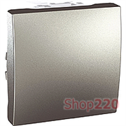 Мех. кнопки 1-кл.  2 мод., алюминий, MGU3.206.30 Schneider Unica