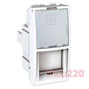 Мех. розетки RJ45 FTP кат. 5е, 1м., белый, (MG3.412.18)MGU3.472.18 Schneider Unica