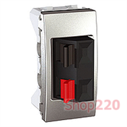 Мех. розетки аудио, 1мод., алюминий, MGU3.487.30 Schneider Unica