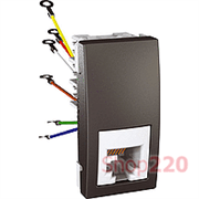 Мех. розетки RJ12 ( 6к. ), 1мод., графит, MGU3.491.12 Schneider Unica