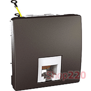 Мех. розетки RJ12 ( 6к. ), 2мод., графит, MGU3.497.12 Schneider Unica