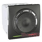 Мех. термостата электронного поворотного, 2 мод., графит, MGU3.501.12 Schneider Unica