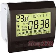 Мех. термостата програм., 8А, 2 мод., графит, MGU3.505.12 Schneider Unica