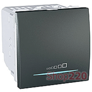 Мех. светорегулятора нажимного 20-350Вт, графит, , MGU3.515.12 Schneider Unica