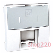 Центр. плата для конекторoв RJ4 AMP, KRONE,белый, MGU9.460.18 Schneider Unica