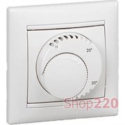 ТЕРМОСТАТ, БЕЛЫЙ, 774226 LEGRAND VALENA С РАМКОЙ
