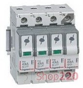 РАЗРЯДНИК (УЗИП) ТИП Т2, 4 ПОЛЮСА, 20КА, 412223 LEGRAND