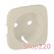 Накладка розетки с заземлением провод 6мм?, слоновая кость, Valena 755256 Legrand