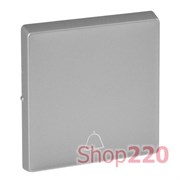 Клавиша с символом "звонок", алюминий, Valena 755012 Legrand