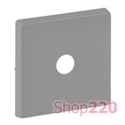 Накладка выключателя энергосберегающего, алюминий, Valena 754712 Legrand