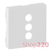 Лицевая панель розетки RCA, белый, Valena 754720 Legrand