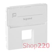 Лицевая панель RJ11/RJ45 с текстом, белый, Valena 755470 Legrand
