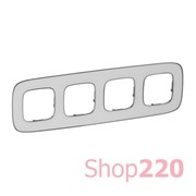 Рамка 4 поста, зеркало, Valena 754424 Legrand