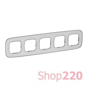 Рамка 5 постов, зеркало, Valena 754425 Legrand