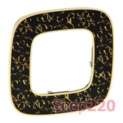 Рамка 1 пост, барокко нуар, Valena 754431 Legrand