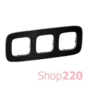 Рамка 3 поста, карбон, Valena 754473 Legrand