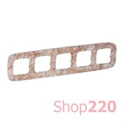 Рамка 5 постов, итальянская фантазия, Valena 754495 Legrand