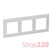 Рамка 3 поста, белый, Valena 754003 Legrand