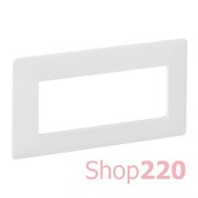 Рамка 5 модулей для изделий Mosaic белый, Valena 754006 Legrand