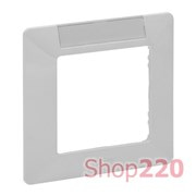 Рамка 1 пост, с полем для надписи белый, Valena 754011 Legrand