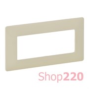 Рамка 5 модулей для изделий Mosaic слоновая кость, Valena 754046 Legrand