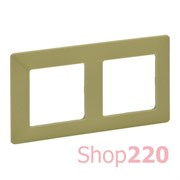 Рамка 2 поста, лайм, Valena 754082 Legrand