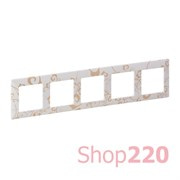 Рамка 5 постов, ампир белый, Valena 754105 Legrand