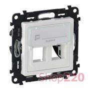 Valena LIFE Адаптер для Keystone двойной, белый, Valena 755390 Legrand