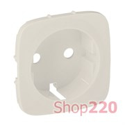 Накладка розетки с заземлением провод 6мм?, жемчуг, Valena 755259 Legrand