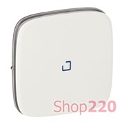 Клавиша переключателя промежуточного с подсветкой, белый, Valena 755275 Legrand