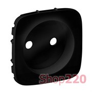 Лицевая панель розетки без заземления, антрацит, Valena 754978 Legrand