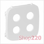 Накладка двойной аудио розетки Banana, белый, Valena 755295 Legrand