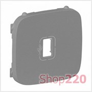 Лицевая панель розетки USB, алюминий, Valena 754757 Legrand