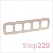 Рамка 5 постов, нарцисс золото, Valena 754355 Legrand