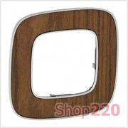 Рамка 1 пост, орех, Valena 754461 Legrand