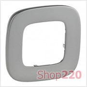 Рамка 1 пост, светлая сталь, Valena 755501 Legrand