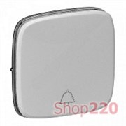 Клавиша с символом "звонок", алюминий, Valena 755017 Legrand