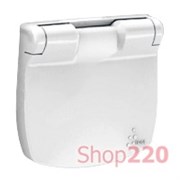 Накладка розетки с заземлением и крышкой, жемчуг, Valena 754849 Legrand